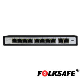 SWITCH POE+ 8FAST/8POE + UPLINK 2GIGABIT NO-ADMINISTRABLE FOLKSAFE FS-S1008EP-2G 120WATTS - IEEE802.3AF/AT - DATOS Y ALIMENTACIÓN HASTA 250 METROS - IDEAL PARA VIDEO IP SWITCH POE+ 8FAST/8POE + UPLINK 2GIGABIT NO-ADMINISTRABLE FOLKSAFE FS-S1008EP-2G 120WATTS - IEEE802.3AF/AT - DATOS Y ALIMENTACIÓN HASTA 250 METROS - IDEAL PARA VIDEO IP