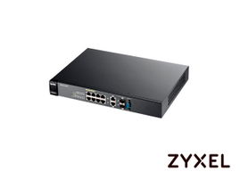 SWITCH ZYXEL GS2210-8HP 8 PUERTOS RJ45 10/100/1000 Mbps con POE AF/AT + 2 PUERTOS COMBO RJ45/SFP 1000 Mbps ADMINISTRABLE-L2 ENERGIA TOTAL 180W NO ES COMPATIBLE CON NEBULA