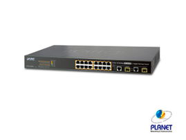 Switch Administrable L2 de 16 Puertos PoE+ y 2 Puertos Compartidos Gigabit TP/SFP Switch Administrable L2 de 16 Puertos PoE+ y 2 Puertos Compartidos Gigabit TP/SFP