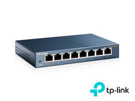 TP-Link TL-SG108 8-port Metal Gigabit Switch - Conmutador - sin gestionar - 8 x 10/100/1000 - sobremesa