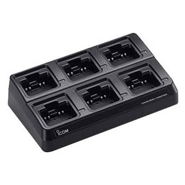 6 Batteries Desktop Multi-Charger, BC-123S AC Power Adapter & AD-127 for ICOM BP-271 or BP-272 Battery Pack