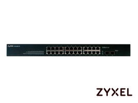 SWITCH ZYXEL GS1100-24 24 PUERTOS RJ45 10/100/1000 Mbps + 2 PUERTOS SFP 1000 Mbps NO ADMINISTRABLE NO ES COMPATIBLE CON NEBULA