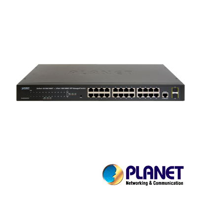 Switch Administrable de 24 puertos 10/100/1000T + 2 puertos SFP 100/1000X
