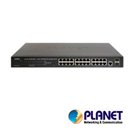 Switch Administrable de 24 puertos 10/100/1000T + 2 puertos SFP 100/1000X Switch Administrable de 24 puertos 10/100/1000T + 2 puertos SFP 100/1000X