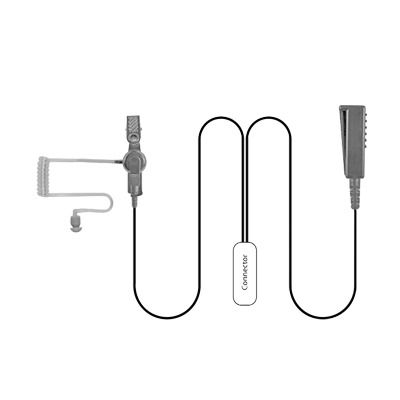 MICRÓFONO AUDÍFONO DE 2 CABLES P/ HYT PD-702/ 706/ 782/ 785/ 786/ PT-580.