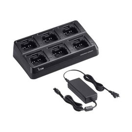 Standard Desktop Multi-Charger Inserts 6 ICOM Portable Radios IC-F1000 Series with BP-279 Battery Packs Standard Desktop Multi-Charger Inserts 6 ICOM Portable Radios IC-F1000 Series with BP-279 Battery Packs