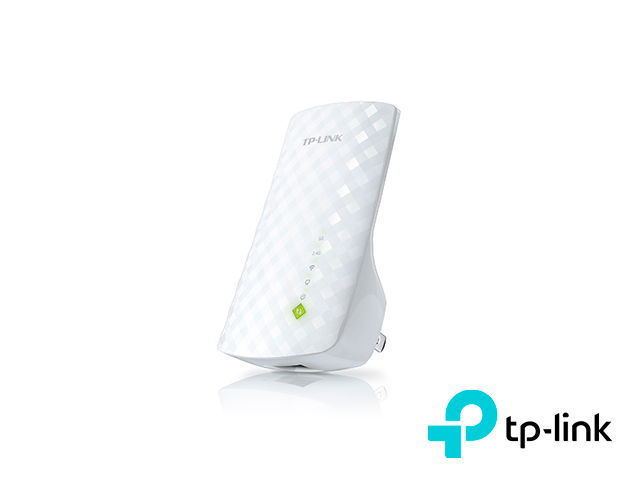 Repetidor / Extensor de Cobertura WiFi AC, 750 Mbps, doble banda 2.4 GHz y 5 GHz, con 1 puerto 10/100 Mbps