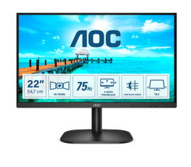 MONITOR AOC LCD  21.5 22B2H BLACK 1920x1080 HDMI