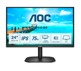 MONITOR LCD AOC 23.8 24B2XH HDMI  1920x1080 BLACK ULTRA SLIM