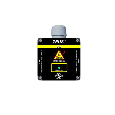 Protector of 50 kA by Phase, 25 kA per Mode, Split Phase, Type 1, Waterproof Housing, UL 1449 the 3rd. Edition