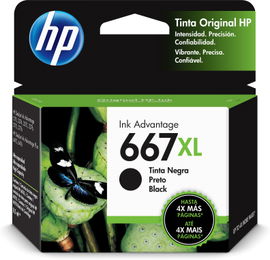 HP - 667XL - Ink cartridge - Black - 3YM81AL