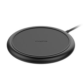 mophie Charge Stream Pad+ - Base de carga inalámbrica + adaptador de corriente CA - 10 vatios - Apple Fast Charge, FC - negro
