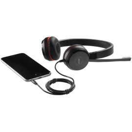 Jabra Evolve 30 II MS stereo - Auricular - en oreja - cableado - USB, conector de 3,5 mm - Certificado para Skype Empresarial