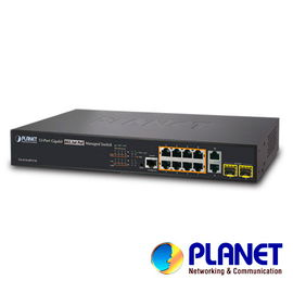 SWITCH PLANET GS-4210-8P2T2S ADMINISTRABLE-L2/L4 8 PUERTOS RJ45 VELOCIDAD DE TRANSMISION 10/100/1000 Mbps CON POE ACTIVO AF/AT/ + 2 PUERTOS COMBO COBRE RJ45/FIBRA SFP 1000 Mbps + 1 PUERTO RJ45 SERIAL/ BUDGET 240 WATTS