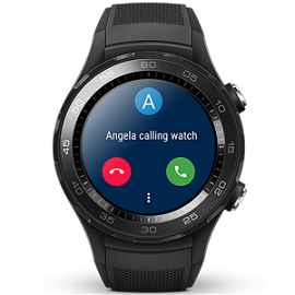 Huawei Watch GT 2 - Sport - 42 mm - acero inoxidable negro - reloj inteligente con correa - fluoroelastómero - negro noche - tamaño de la muñeca: 130-200 mm - pantalla luminosa 1.2