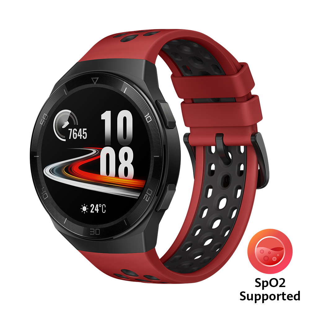 Reloj inteligente Huawei GT 2e - Batería hasta de 2 semanas - Correa color  lava roja