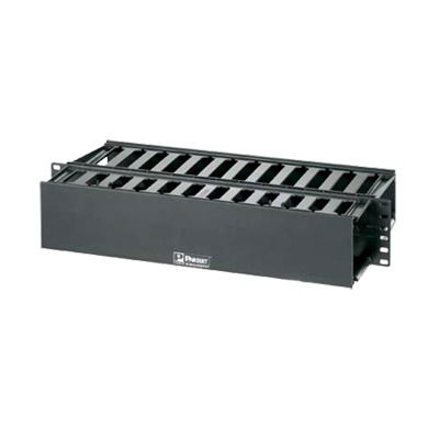 Organizador de Cables Horizontal PatchLink, Doble (Frontal y Posterior), Para Rack de 19in, 2UR Organizador de Cables Horizontal PatchLink, Doble (Frontal y Posterior), Para Rack de 19in, 2UR