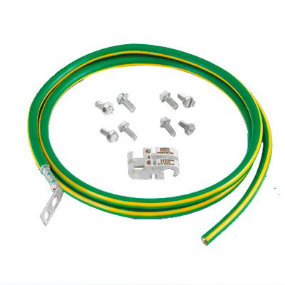 Kit de Jumper para Conexión de Gabinete o Rack de Telecomunicaciones a Barra de Tierra Física, 6 AWG, 1.52 m de Largo Kit de Jumper para Conexión de Gabinete o Rack de Telecomunicaciones a Barra de Tierra Física, 6 AWG, 1.52 m de Largo