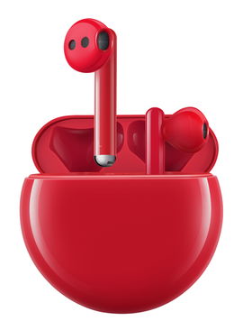 Huawei FreeBuds 3 - Auriculares inalámbricos con micro - auriculares de oído - Bluetooth - cancelación de sonido activo - rojo