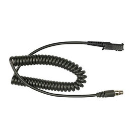 Cable resistente al fuego (UL-914), para auricular HDS-EMB con atenuación de ruido para radios Motorola MOTOTRBO™ SLIM DP2400, DP2600, XPR3300, XPR3500, DP3441.