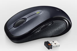 Logitech M510 - Ratón - diestro - laser - 7 botones - inalámbrico - 2.4 GHz - receptor inalámbrico USB - para Core Innovations CLT136401