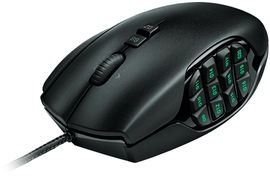 Logitech Gaming Mouse G600 MMO - Ratón - diestro - laser - 20 botones - cableado - USB - negro