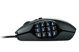 Logitech Gaming Mouse G600 MMO - Ratón - diestro - laser - 20 botones - cableado - USB - negro