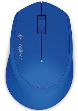 Logitech M280 - Ratón - diestro - óptico - 3 botones - inalámbrico - 2.4 GHz - receptor inalámbrico USB - azul