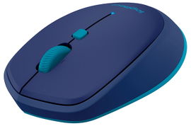 Logitech M535 - Ratón - óptico - 4 botones - inalámbrico - Bluetooth 3.0 - azul