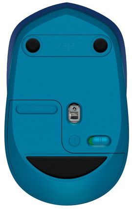 Logitech M535 - Ratón - óptico - 4 botones - inalámbrico - Bluetooth 3.0 - azul