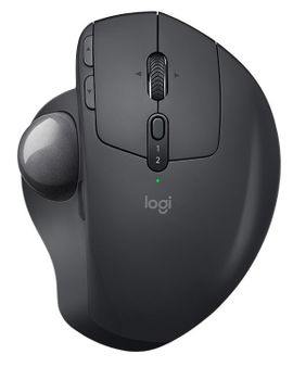 Logitech MX ERGO - Bola de seguimiento - óptico - 8 botones - inalámbrico - Bluetooth, 2.4 GHz - receptor inalámbrico USB