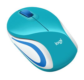 Logitech M187 - Ratón - óptico - 3 botones - inalámbrico - 2.4 GHz - receptor inalámbrico USB - teal
