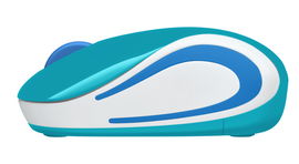 Logitech M187 - Ratón - óptico - 3 botones - inalámbrico - 2.4 GHz - receptor inalámbrico USB - teal