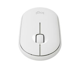 Logitech Pebble M350 - Ratón - óptico - 3 botones - inalámbrico - Bluetooth, 2.4 GHz - receptor inalámbrico USB - blanco