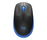 Logitech M190 - Ratón - óptico - 3 botones - inalámbrico - receptor inalámbrico USB - azul