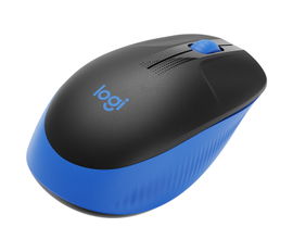Logitech M190 - Ratón - óptico - 3 botones - inalámbrico - receptor inalámbrico USB - azul