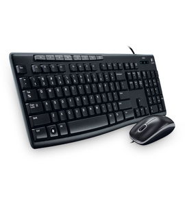 Logitech Media Combo MK200 - Juego de teclado y ratón - USB - inglés