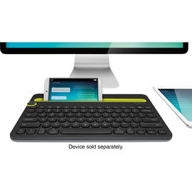 Logitech Multi-Device K480 - Teclado - Inalámbrico - Español - Bluetooth - Ergonomic Design - Negro