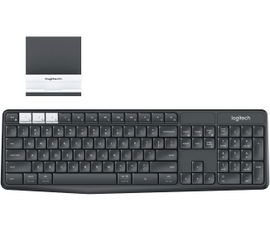 Logitech K375s Multi-Device - Teclado - Bluetooth, 2.4 GHz - grafito, blanco hueso