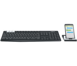 Logitech K375s Multi-Device - Teclado - Bluetooth, 2.4 GHz - grafito, blanco hueso