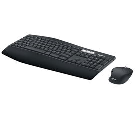 Logitech MK850 - Keyboard and mouse set - Spanish - Wireless - 2.4 GHz - Black
