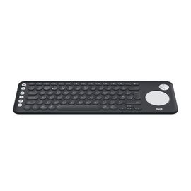 Logitech - K600 Smart TV Keyboard - Wireless - Spanish - Bluetooth - Black - intergrated touchpad