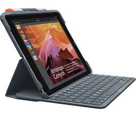Logitech Case Logic Slim Folio - Black - para ipad 5 and 6 - 920-009017