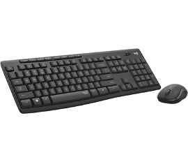 Logitech MK295 Silent - Juego de teclado y ratón - inalámbrico - 2.4 GHz - Black