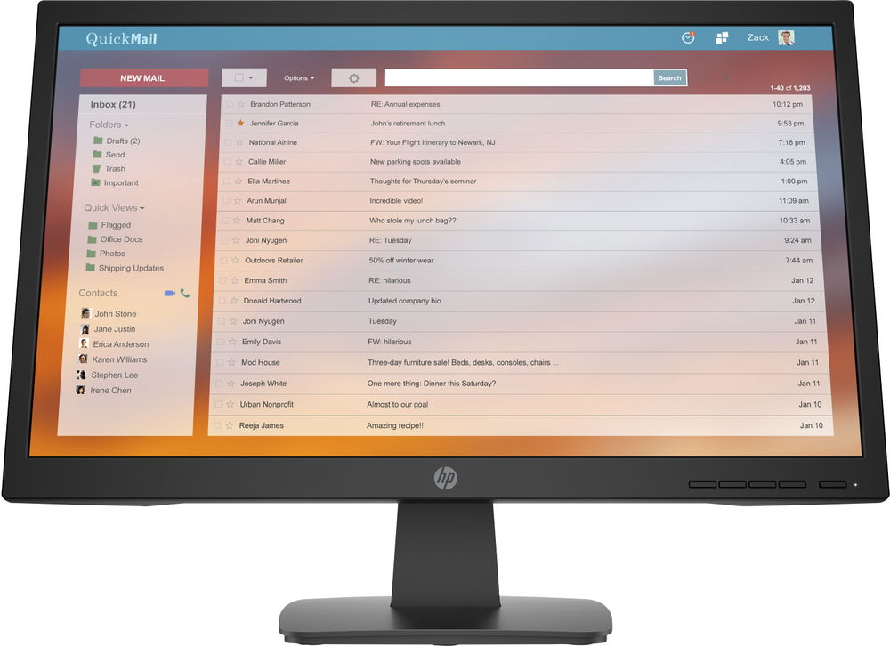 HP P22v G4 - LCD monitor - 21.5