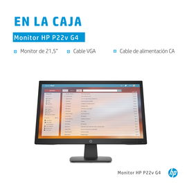 HP P22v G4 - LCD monitor - 21.5