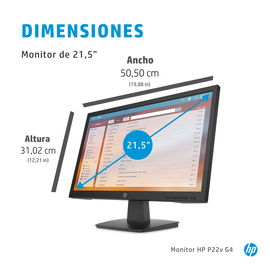HP P22v G4 - LCD monitor - 21.5
