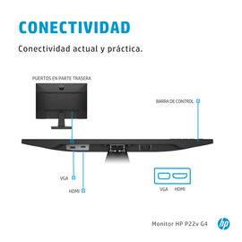 HP P22v G4 - LCD monitor - 21.5