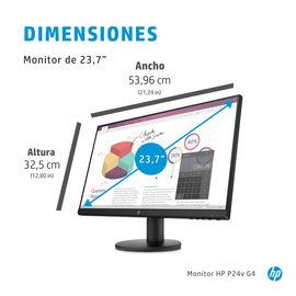 HP P24v G4 - LED-backlit LCD monitor - 23.8