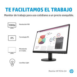 HP P24v G4 - LED-backlit LCD monitor - 23.8